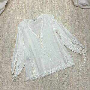 Fil De Vie Linen Top